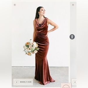 Revelry Velvet Bridesmaids Dress